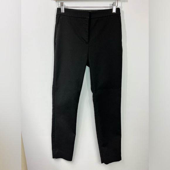 Zara Woman’s High Rise Front Pocket Elastic Back Waistband Split Hem Pants - Picture 1 of 16